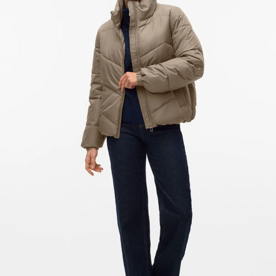 Vero Moda Giubbino Donna Ligario Beige 10309844 Silver Mink VERO MODA 