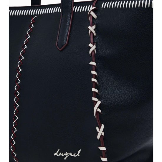Desigual Borsa shopper grande con cuciture Donna Nero 25WAXP95 2000 DESIGUAL 
