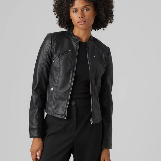 Vero Moda Giacca Biker Donna VMFAVODONA Nero 10288555 Black VERO MODA 