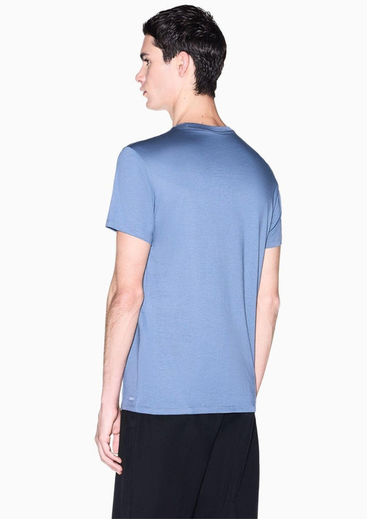 Armani Exchange - Maglia Uomo Blu Cina