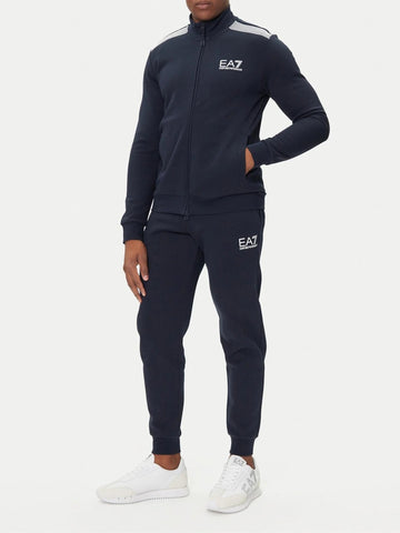 Tuta Uomo con zip Blu Slim Fit