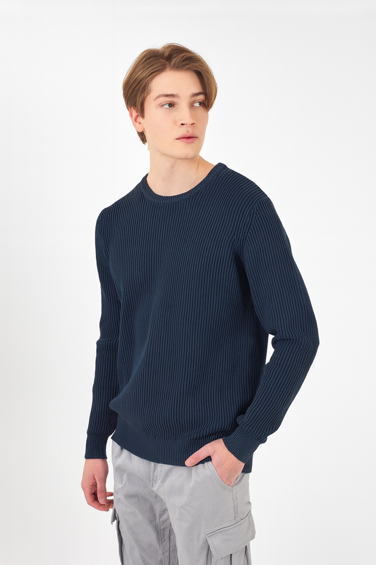 Maglia Girocollo Uomo Blu