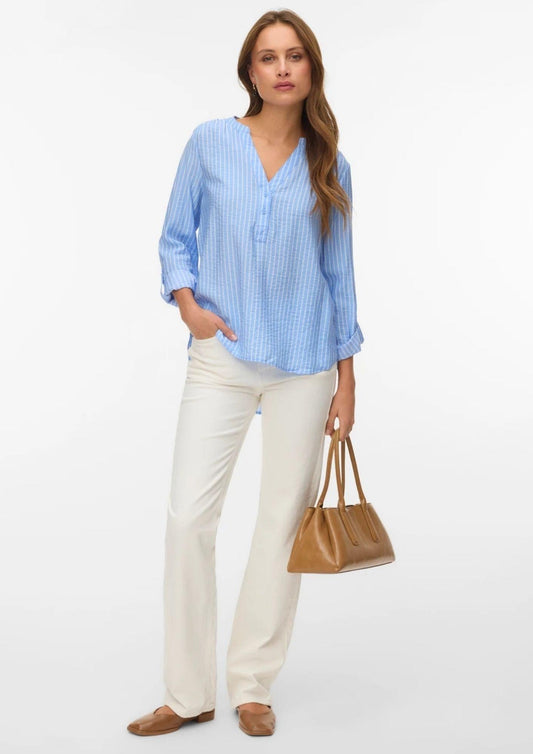 Vero Moda Women's Blouse Kaja Blue Sandra