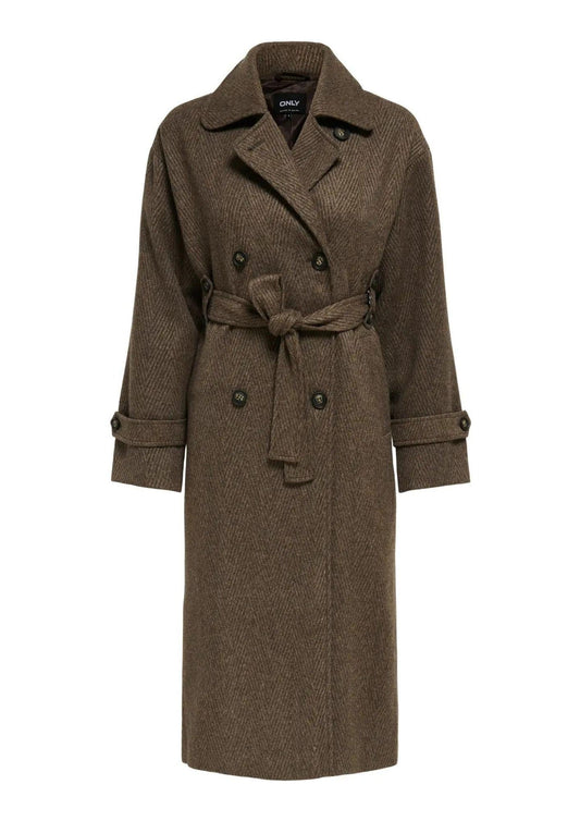Cappotto Donna Only Gina Marrone
