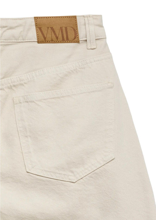 Vero Moda - Women's Ecru Denim Bermuda Shorts