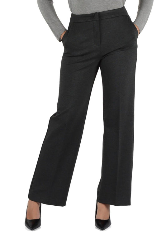 Emme Marella Pantalone in jersey punto Milano Donna Palace Antracite