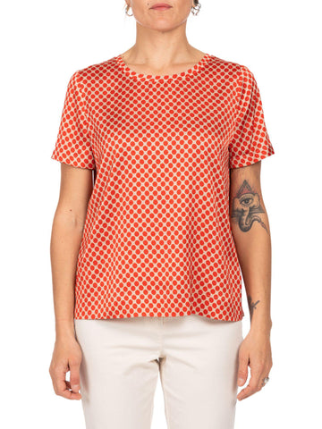 Diana Gallesi - Blusa Donna Beige e Rosso