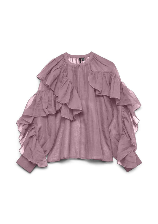 Camicia Donna Sabrina Marrone Rosa Antico