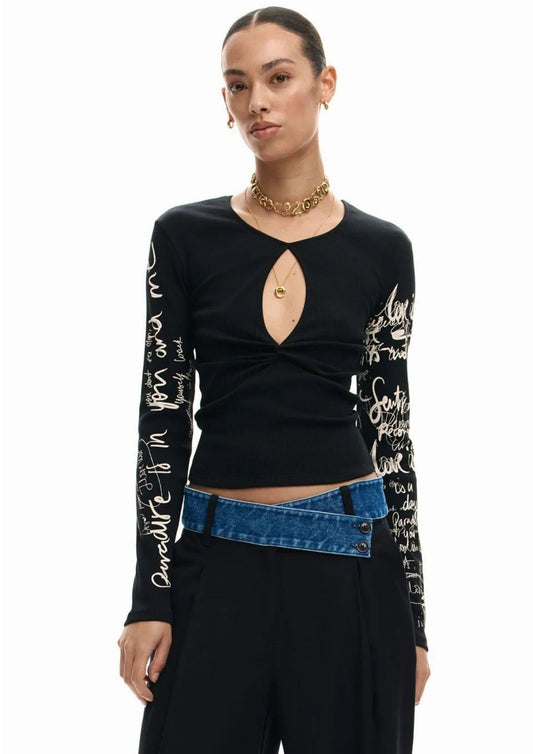 Desigual - Women's Black Zagreb T-shirt