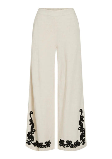 Vila - Pantalone Donna Polli Bianco