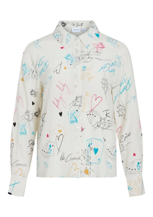 Vila - Women's Debbie White Shirt