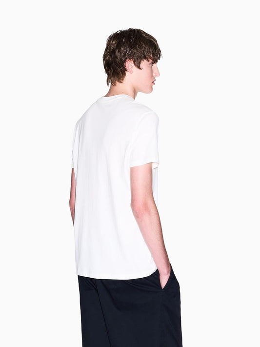 Armani Exchange T-Shirt Regular Fit con Logo Lettering Uomo Bianco
