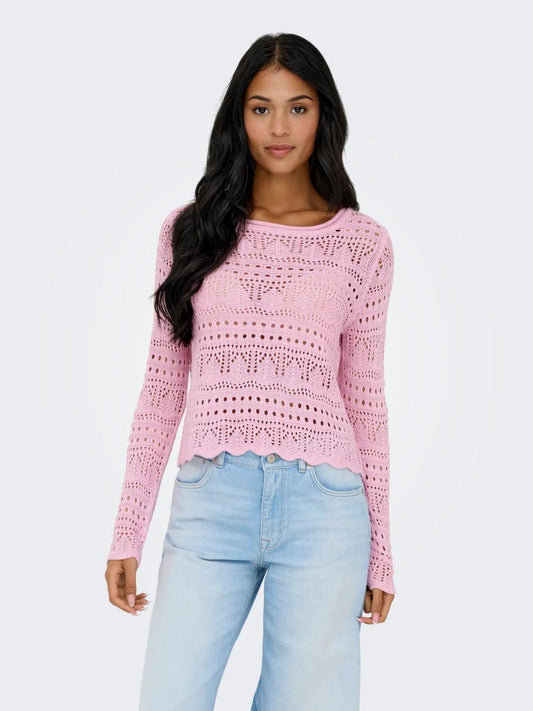 Jacqueline De Yong Women's Fragrant Lilac Jdysun Sweater