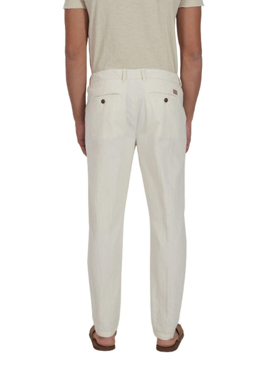 Yes Zee Pantalone Uomo Bianco