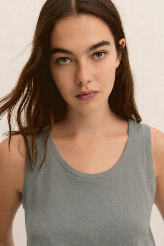 Emme Marella - Women's Vest Top Nebbia Sugar Paper