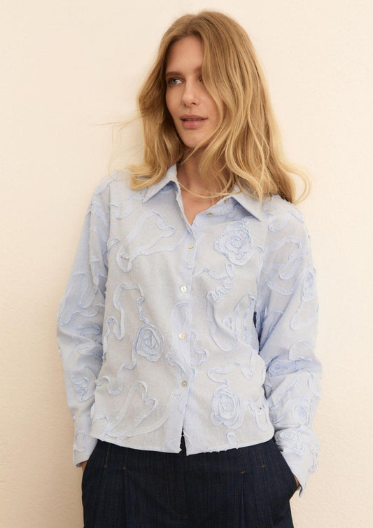 Emme Marella - Women's Light Blue Father Shirt
