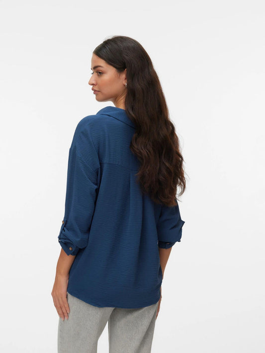 Vero Moda Women's Dark Denim VMIzzy Shirt