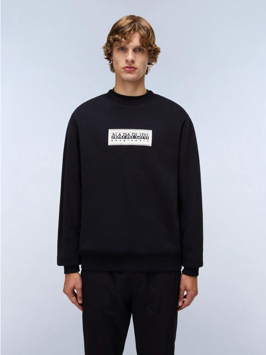 Napapijri Felpa Box Logo Uomo Nero