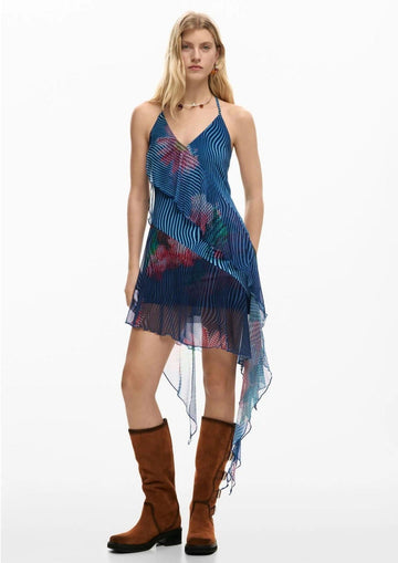 Desigual - Vestito Donna Vestnora Azzurro
