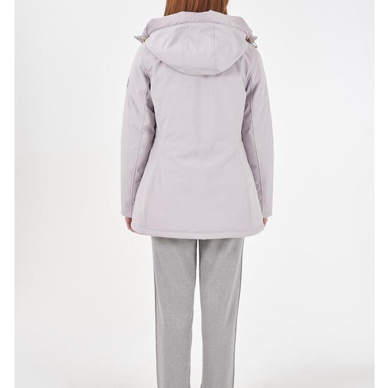 Yes Zee Cappotto Softshell con Cappuccio e Coulisse Donna Grigio Perla O088 M200 0819 YES ZEE 