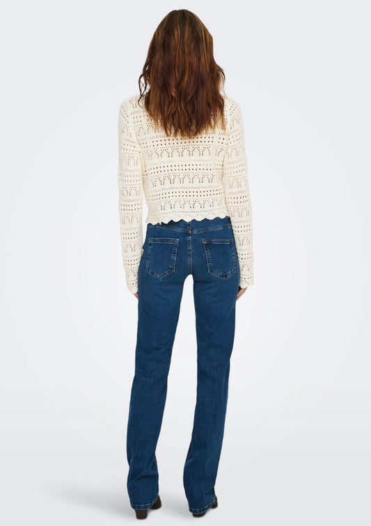 Only - Women's Elke White Pullover