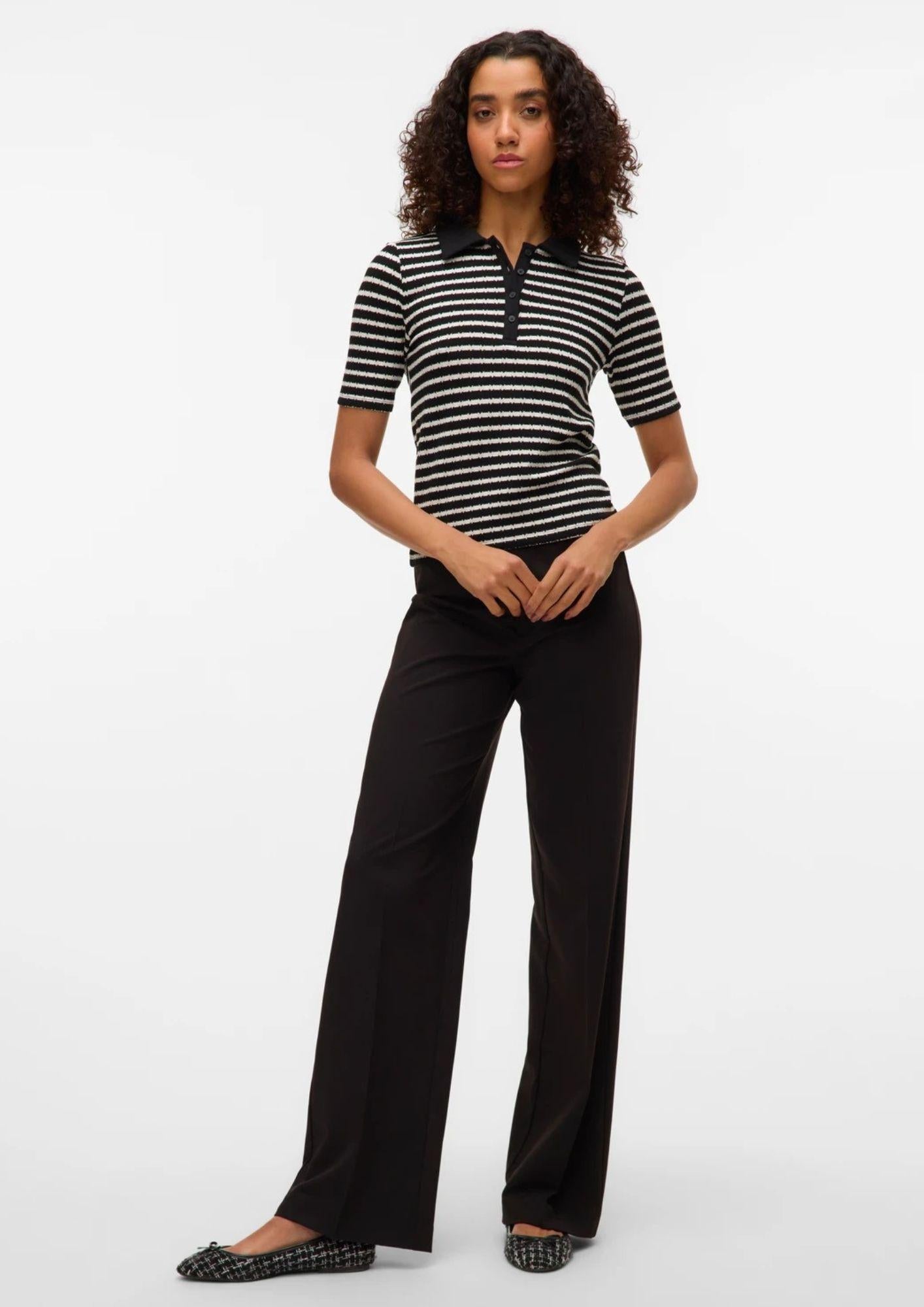 Vero Moda Pantalone Donna Texas Nero 10334103 Black VERO MODA 