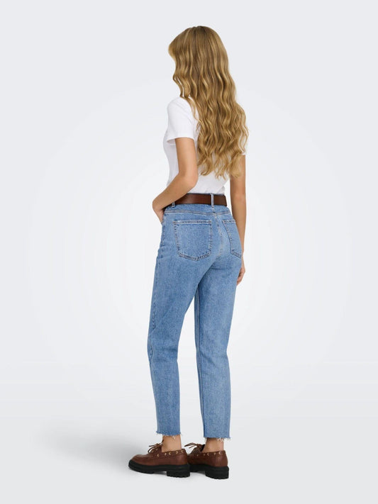 Only - Women's Straight Fit Jeans Light Blue Emily