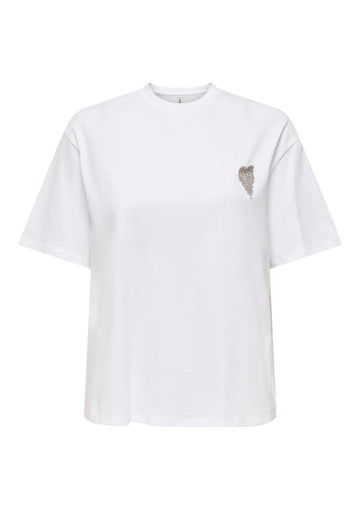 Only T-Shirt Donna Vita Bianca