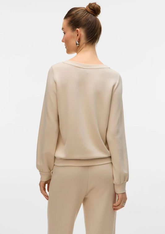 Felpa Donna Hali Beige