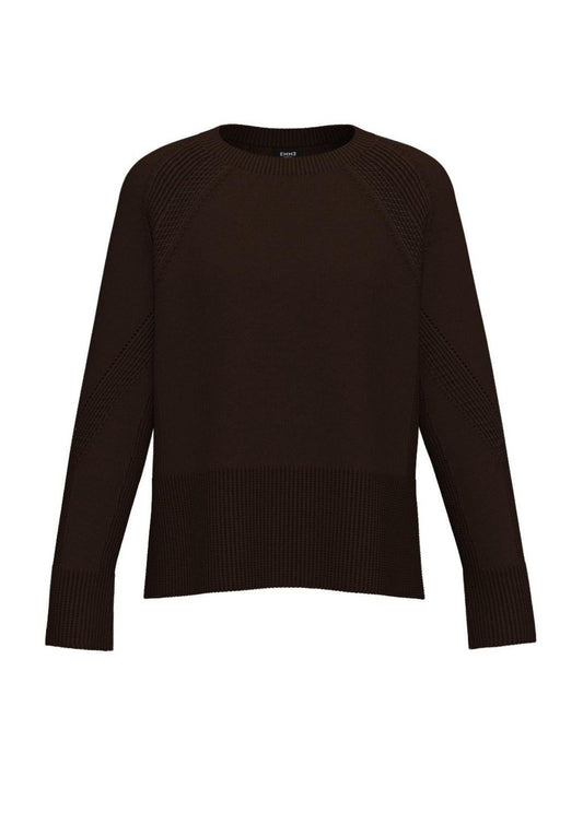 Emme Marella Women's Alaska Sweater in Dark Brown