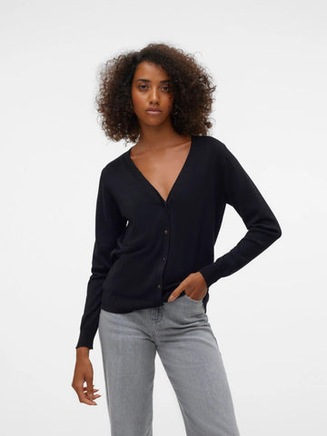 Vero Moda Cardigan In Maglia Donna Silje Nero