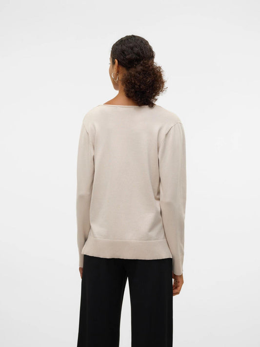 Vero Moda VMSILJE Pullover Donna Grey Moonbeam 10320451 Moonbeam VERO MODA 