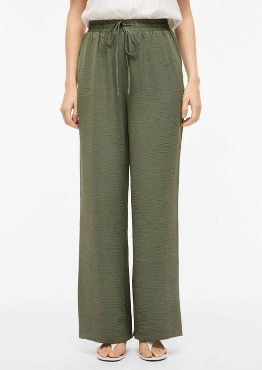 Vila - Women's Josa Trousers Blue Olive Green