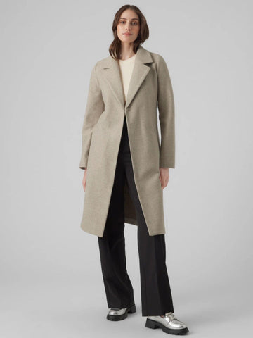 Vero Moda Women's Fortuneaya Beige Coat
