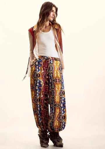 Desigual - Pantalone Donna Pantbeattle Palazzolacoix Multicolore