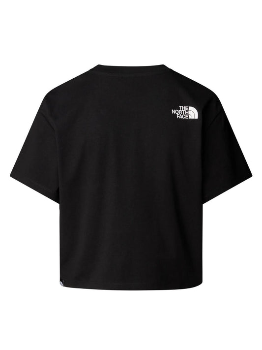T-shirt corta in vita Easy Donna Nera