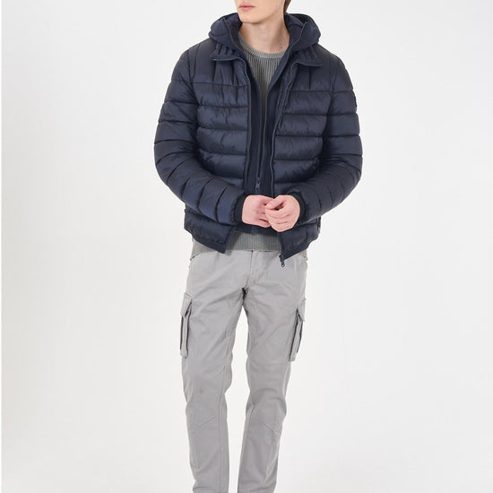 Yes Zee Giubbino Trapuntato Cappuccio staccabile Uomo Blu J838 QG00 0713 YES ZEE 