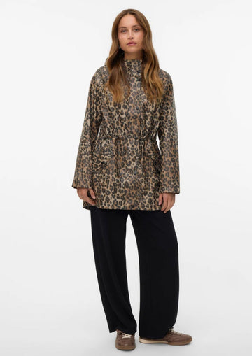 Vero Moda Giacca Invernale Donna Malou Marrone Animalier