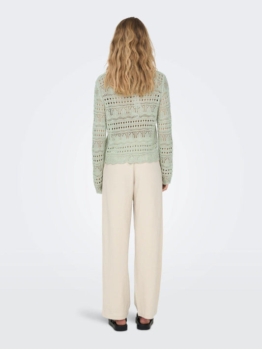 Jacqueline De Yong Women's Desert Sage Jdysun Sweater