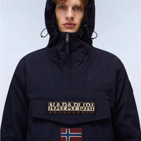 Napapijri Giacca Anorak Invernale Uomo Rainforest Blu Scuro NP0A4GMC 176 NAPAPIJRI 