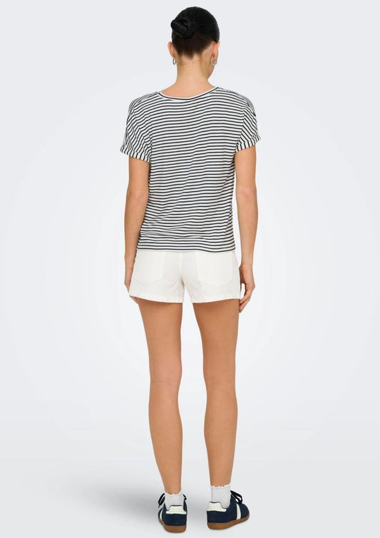 Jacqueline De Yong Women's Top Sissi White and Blue
