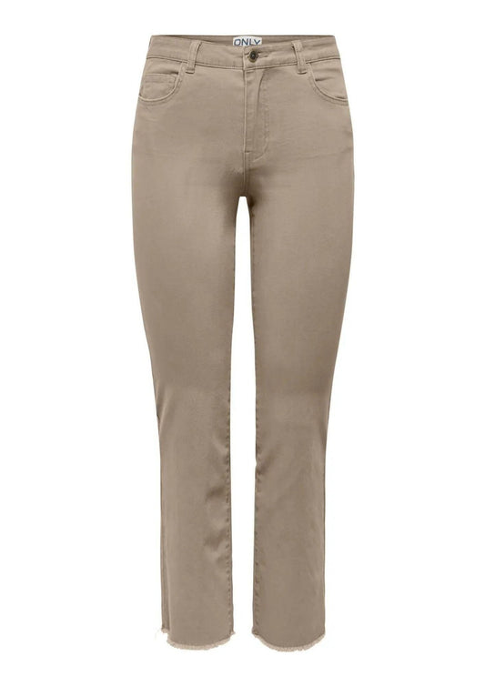 Only - Women's Trousers Silver Mink