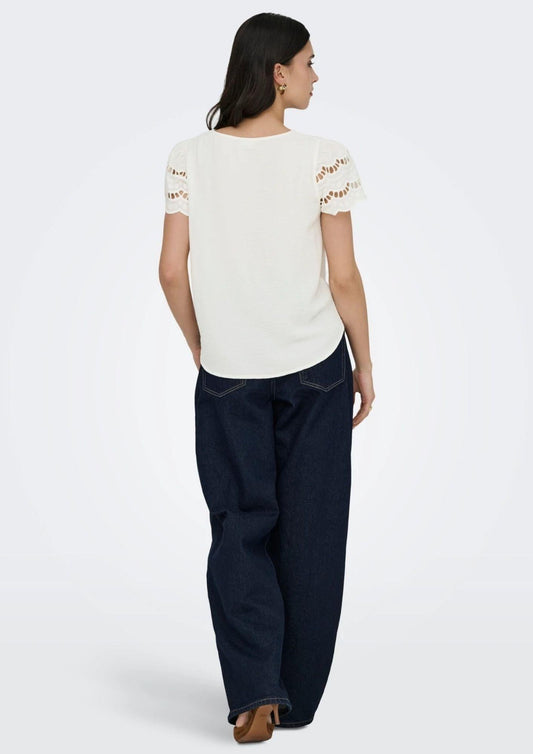 Jacqueline De Yong - Women's Hannah White Sweater