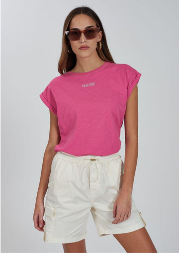 Yes Zee - T-Shirt Donna Rosa