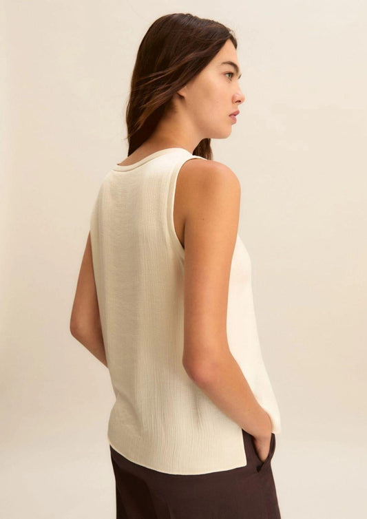 Emme Marella Women's Camisole Emmnembi White Wool