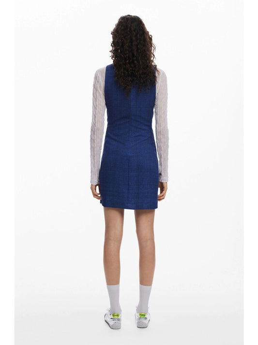 Desigual Abito mini effetto denim Donna Blu