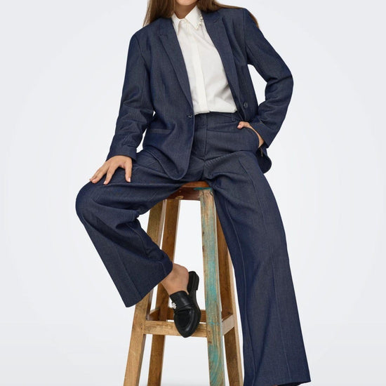 Jacqueline De Yong Pantalone Donna Anthony Blu Denim 15358635 Dark Blue Denim JACQUELINE DE YONG 
