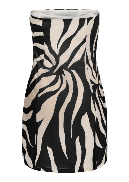 Only - Abito Donna Sakura Bianco Nero