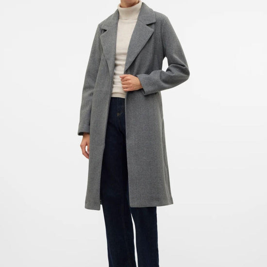 Vero Moda Cappotto Donna Fortuneaya Grigio Medio 10278330 Medium Grey Melange VERO MODA 