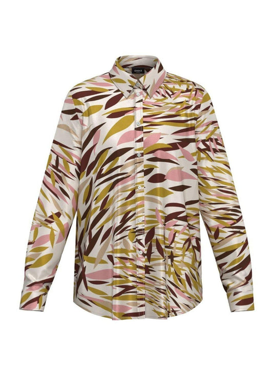 Camicia Donna Biagio Fondo Burro Astratto